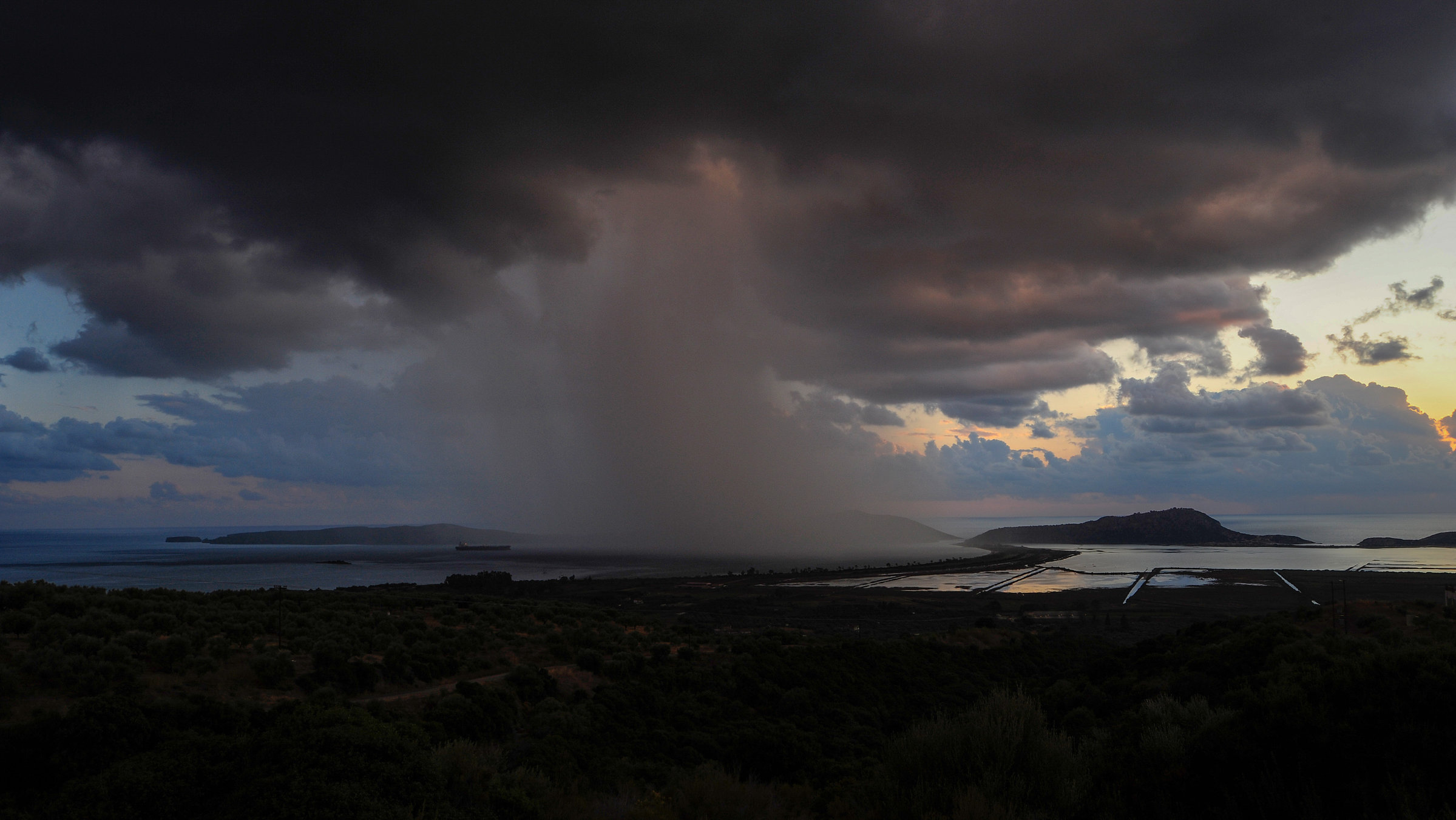"Wildes Griechenland - Die geheimnisvollen Inseln": Herbst-Sturm über der Gialova-Lagune