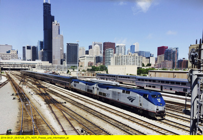 Im Zug von Chicago nach Kalifornien