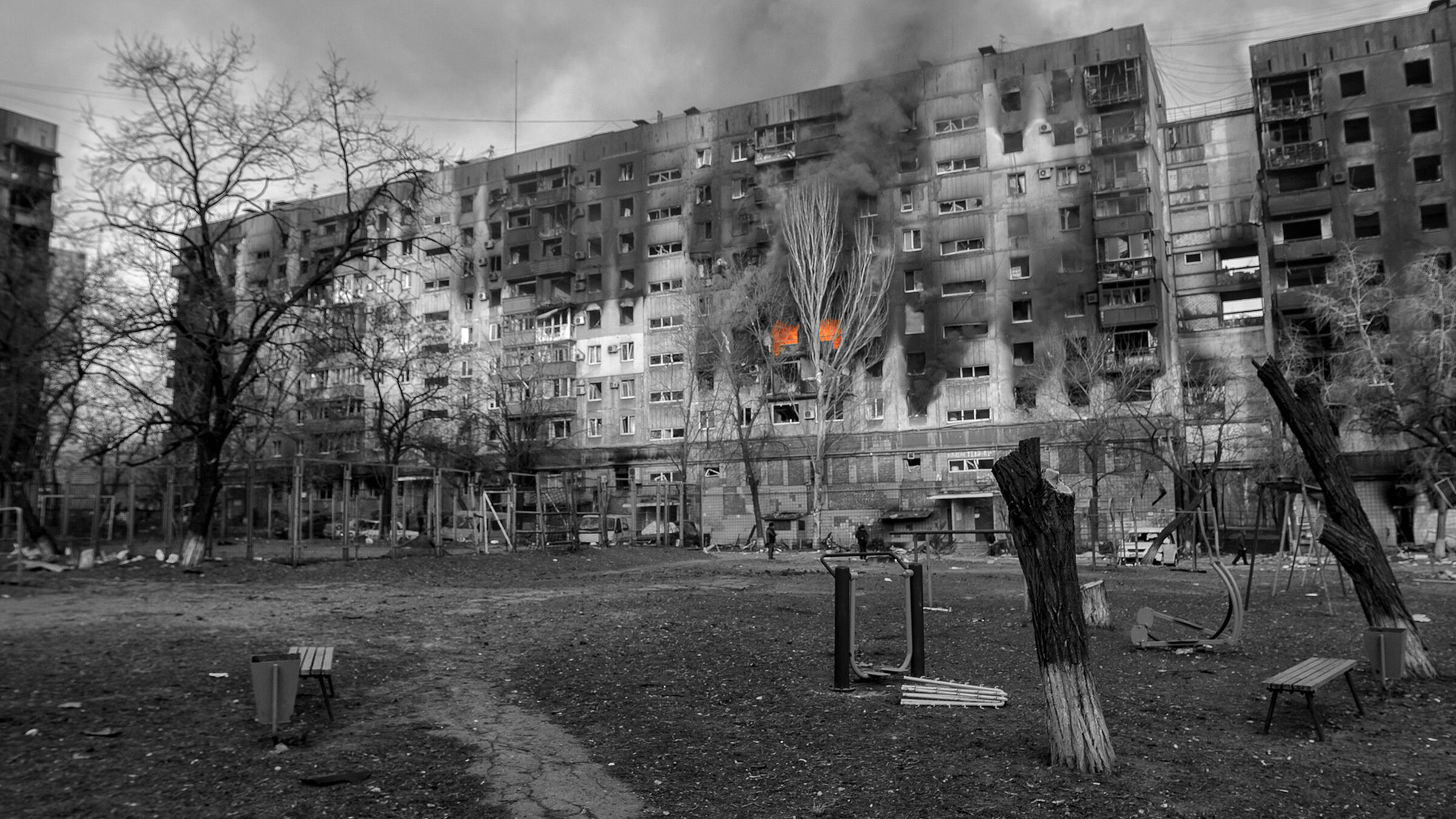 "Die Überlebenden von Mariupol": Spuren der Zerstörung in Mariupol nach russischen Bombenangriffen.