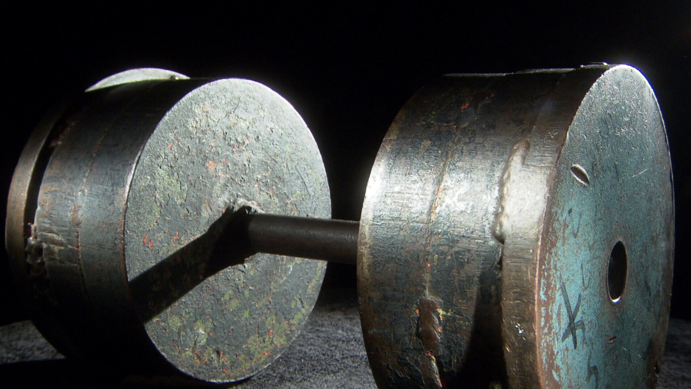 "Ikonen Österreichs: Es lebe der Sport": Die ersten Hanteln von Arnold Schwarzenegger aus dem Jahr 1964.